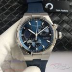TWA Swiss Vacheron Constantin Overseas Dual Time Automatic Antimagnetic 42 MM Blue Face Rubber Watch